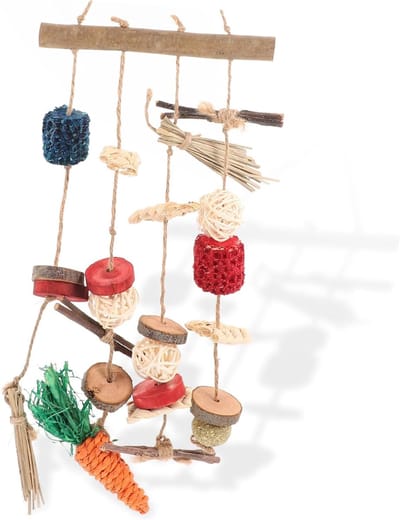 Natuurlijke Fruitstokken - Houten Kauwspeeltjes - Tanden Slijpen - Verwijdert Angst - 50 cm Lengte - Willekeurige Kleur