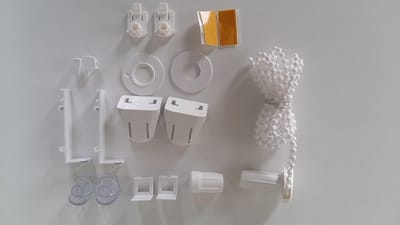 Montageset Rolgordijn - Reserveonderdelen - Dubbele Gordijnen - Weerbestendig UV - Compleet - Metaal
