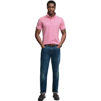 Superdry Vint Destroy Korte Mouw Poloshirt Roze 2XL Man