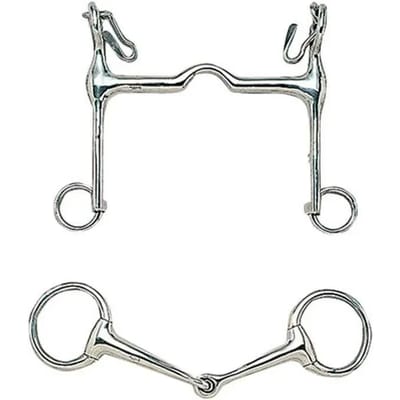 Mors de bridle voor paard in roestvrij staal voor dressuur Zaldi