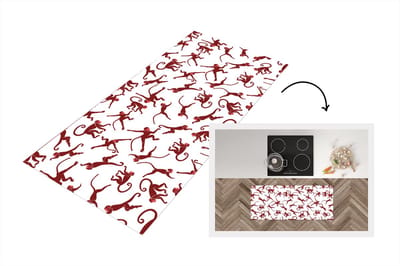 Keukenloper - Loper keuken - Patronen - Jungle - Aap - Dier - 120x50 cm - Keukenloper vinyl