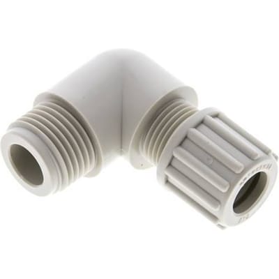 12x9mm & G1/2'' PP L-Vorm Knelfitting Buitendraad 10bar