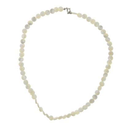 Behave - Ketting dames wit crème - Schelp - Korte ketting - 45 cm