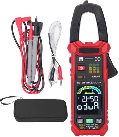 Slimme Stroomtang - Multimeter Tester - Elektrische Metingen - Inschakelstroom Detectie - 600A 600V - Zwart