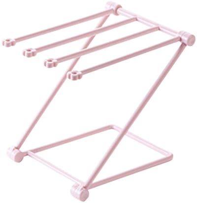 Dailygoods- Vaatdoekhouder Opvouwbaar - Vaatdoek Droogrek - 4 Armen - Multifunctioneel - Kunststof - Ruimtebesparend - Keukenrek