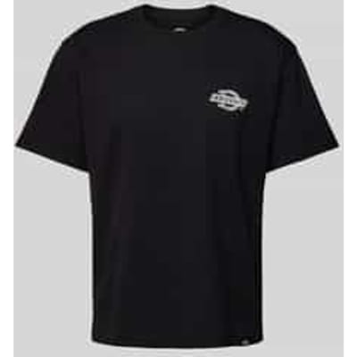 T-shirt met labelprint, model 'WOOD'
