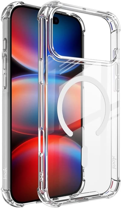AziLine Magsafe Case Geschikt voor iPhone 17 Pro - Transparante Luxe iPhone 17 Pro Magsafe Bescherming Hoesje - Maximaal Stevig en Premium Kwaliteit geschikt voor Apple iPhone 17 Pro