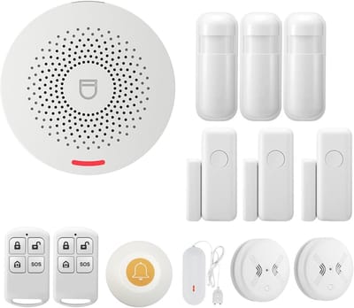Slim Huis Alarm - Beveiligingssysteem Kit - Veilig Wonen - Uitbreidbaar Tot 50 Sensoren - Kit 4 - Zwart