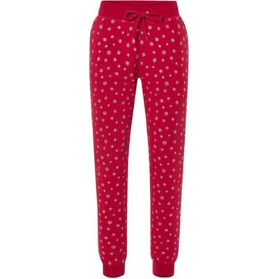 ESMARA Dames sweatbroek in feestelijk design (Rood, XS (32/34))