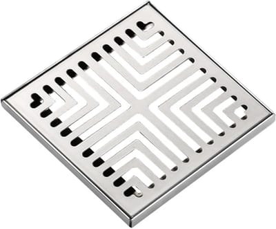 Vierkant Afvoerrooster - Dakgootrooster Inbouw - Water Afvoeren - 304 Roestvrij Staal - 35 x 35 cm - Zilver