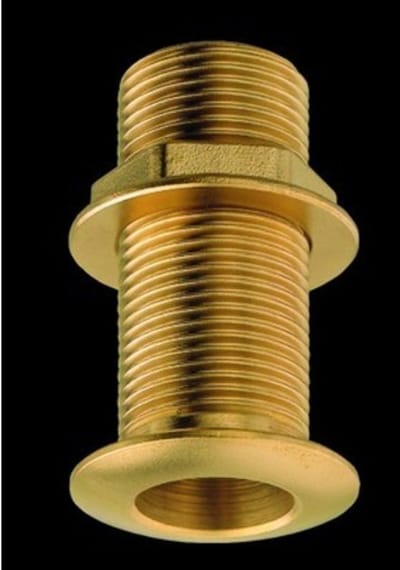 PLASTIMO 'OVERALL 65MM MESSING 1/2' HULL OUTLET'