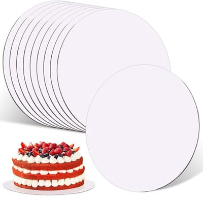 Set van 10 taartplaten - 20 cm ronde taartschalen van stevig karton - veelzijdige taartplank voor taarten en desserts - perfect voor bruiloften, verjaardagen en feesten