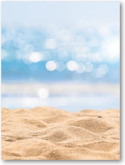 Zeegezicht - Abstract Beach / Strand - 30x40 Canvas Staand - Landschap - Natuur