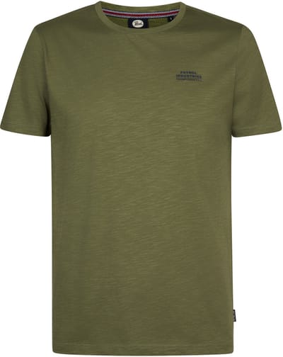 Petrol Industries - Heren Logo T-shirt Universo - Groen - Maat XL