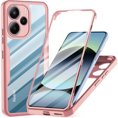 Hoesje geschikt voor Xiaomi Redmi Note 14 4G 164.8mm - Techsuit ColorVerse 360 Case met Screenprotector - Roze