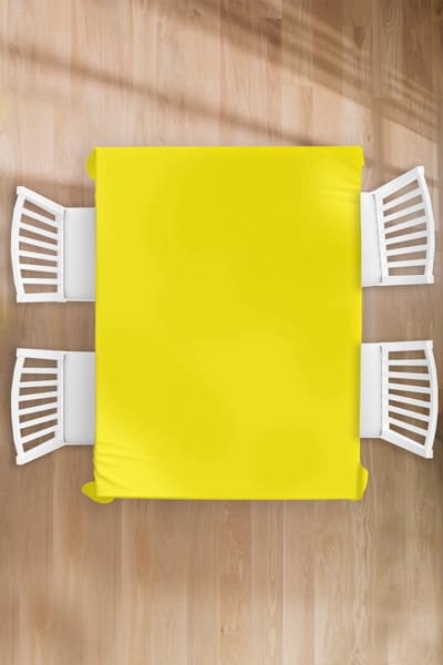 Tafelkleed - Tafellaken - 130x170 cm - Geel - Citroen - Neon - Kleuren - Binnen en Buiten