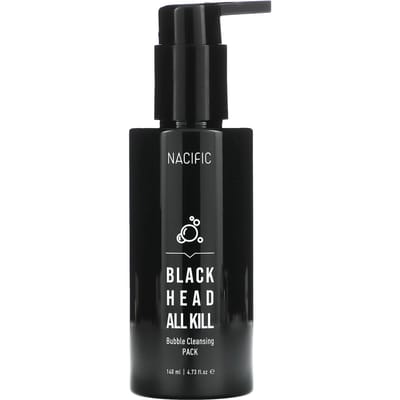 Nacific, Blackhead All Kill, Masque Nettoyant Moussant, 4,73 fl oz (140ml) black