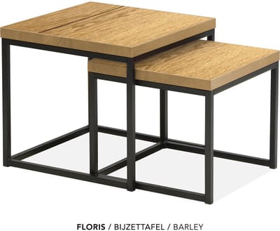 Maxfurn - Set vierkante salontafel | kleur: Barley