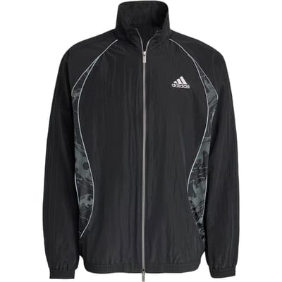 Adidas Track SS25 Teamgeist Top Adilenium Seizoen 4 Serie Sport Losvallend Zipjack Heren Jas KF8519 L black