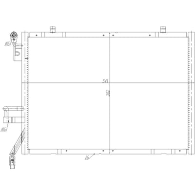 Condensator, airconditioning NRF 350483