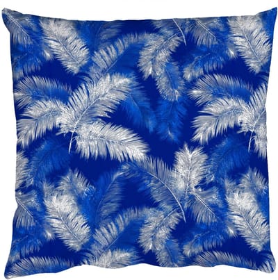 Sierkussens - Kussentjes Woonkamer - 50x50 cm - Palmblad - Patroon - Blauw