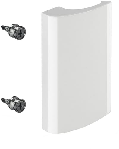 SOTECH aluminium terrasdeurkruk verborgen schroefverbinding (82 x 52,5 x 20 mm, BA 48 mm) wit balkondeurkruk deurkruk