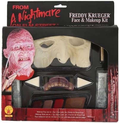 Horror Make-up Set - Verkleed Kit - Halloween Kostuum - Iconisch Horror Personage - One Size - Veelkleurig