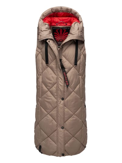Navahoo lange dames bodywarmer Schnuckel – Modern & Met Capuchon