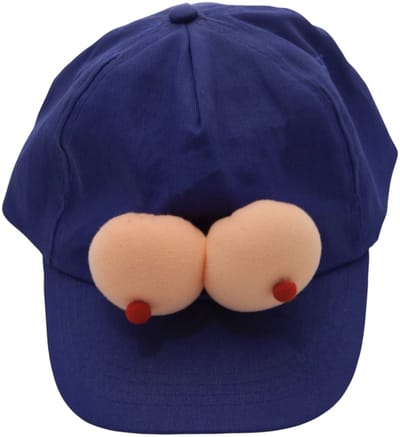 Grappige Blauwe Tieten Feest Pet – Vrijgezellenfeest Cap – Hilarische Verkleed Accessoire voor Carnaval & Party