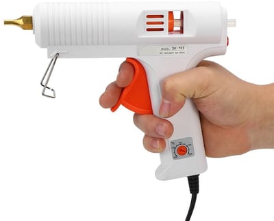 Allecto - Lijmpistool - Heet lijmpistool - Snelle verwarming - Wit - Professioneel gereedschap - Ideaal voor doe-het-zelf projecten - Geschikt voor...