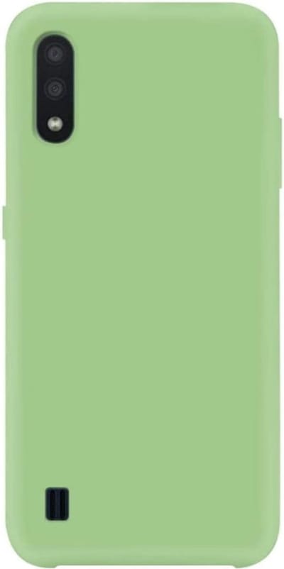 LuxeBass Hoesje geschikt voor Samsung Galaxy A01 siliconen hoesje - Groen - telefoonhoes - gsm hoes - gsm hoesjes