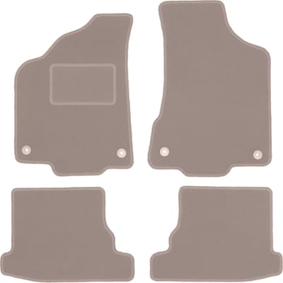Beige veloursmatten voor: Volkswagen Polo III FL 6N2 hatchback, sedan, classic (1999-2001)