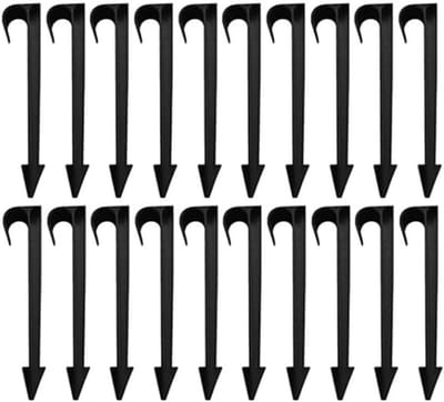Tuinslang Verankeringsharingen - Bodemharingen Slang - Bevestigen Gazon - Set van 25 - 16 cm Lengte - Zwart
