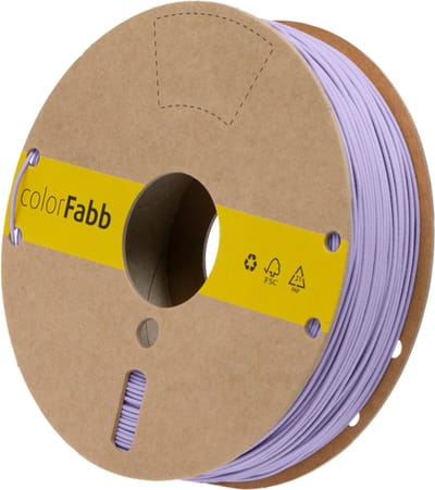 colorFabb Vibers Pla Pastelpaars 3D-printerfilament - 1,75 mm - 750 g - Print soepel - Matte afwerking - CO₂-reductie materiaal