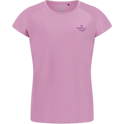 Protest PRTCal - UV Shirt Dames - Korte Mouw - Korte mouwen - Ronde hals - Loose fit - Paars
