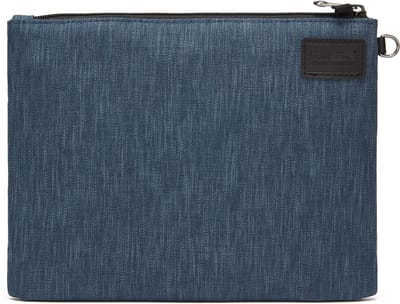 Pacsafe Klein Reisetui - RFID-beveiligd - Recycled polyester - Lichtgewicht - Veelzijdig - Reisdocumenten houder- met Ritssluiting - Paspoort, Geld en Creditcard - Blauw