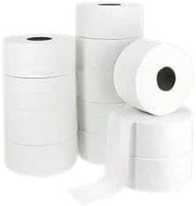 Toiletpapier Mini Jumbo - 2-laags papier 200 meter rollen - Huishoudelijk gebruik - 100% zuivere cellulose - 12 rollen - Wit