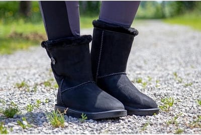 HKM Allweatherlaars Davos Button Fur zwart maat 34