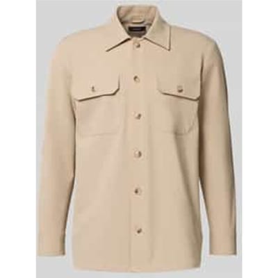 Regular fit overhemdjack met kentkraag, model 'Damo'