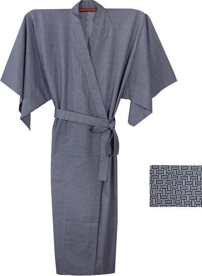 TA-HWA - Japanse Kimono - Heren Yukata - Zwart - Kogara - One Size