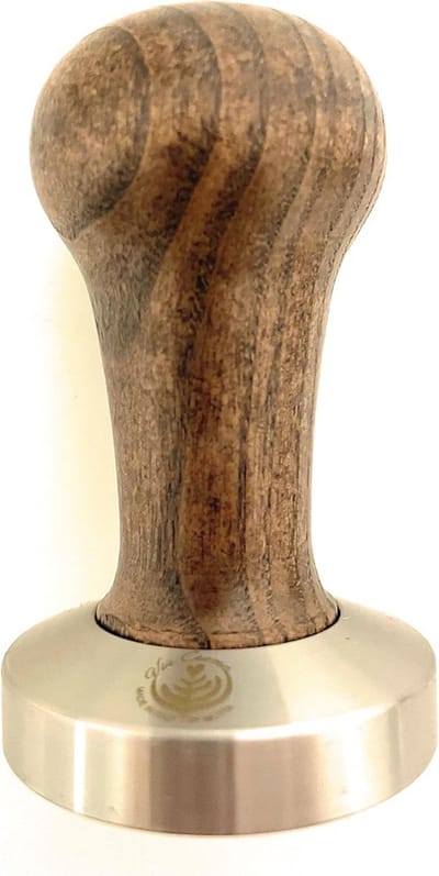 Koffiestamper - Zeefdrager tamper - Espresso bereiden - Ergonomische houten handgreep - 58 mm - Bruin