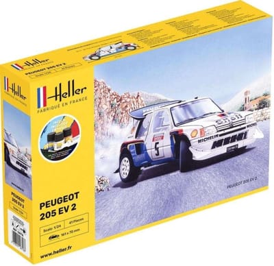 Heller Modelbouwpakket Militaire voertuigen - 56716 Peugot 205 EV 2 - Starter Kit Plastic - 1:24 - Modelbouw