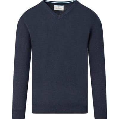 The BLUEPRINT Premium Trui V-hals Donkerblauw Heren