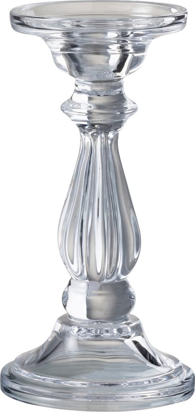 J-Line kandelaar Tibo - glas - transparant - small