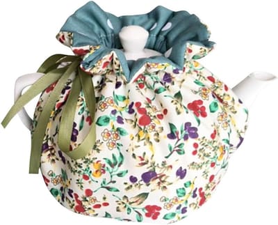 Vintage Bloemen Theepot Bescherming - Katoenen Theemuts met Isolatiepad voor Keuken Decoratie en Cadeau Ideeën voor Moeders en Vrienden