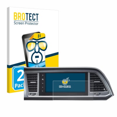BROTECT - Screenprotector voor Seat Cupra Ateca Facelift 2021 MiB 3 - Folie Beschermfolie transparant 2 Stuks