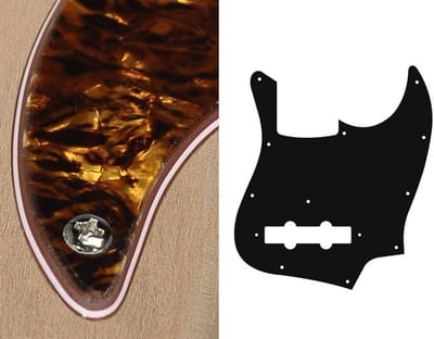Boston JB-410-TBP pickguard, Jocker bass, standard, 4 ply, tortoise brown pearl