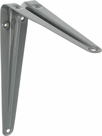 AMIG Plankdrager/planksteun van metaal - gelakt grijs - H175 x B150 mm