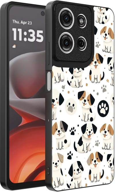 Smartphonica Telefoonhoesje Geschikt voor Motorola Moto G15 met honden opdruk - TPU backcover case dog design geschikt voor Motorola Moto G15