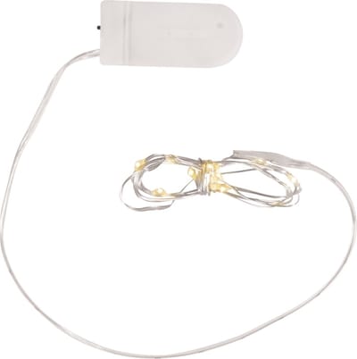 Micro lichtsnoer - 10 led lampjes - warm wit - 120 cm - kerstlampjes - kerstverlichting